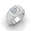 Certified F/VS 1.50Ct Round Diamond Mens Solitaire Hip Hop Ring