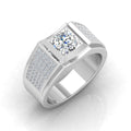CERTIFIED F/VS 1.50CT ROUND DIAMOND SOLITAIRE WITH ACCENTS ENGAGEMENT RING FOR HIM
