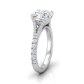 Julie Cushion Diamond Split Shank Engagement Ring