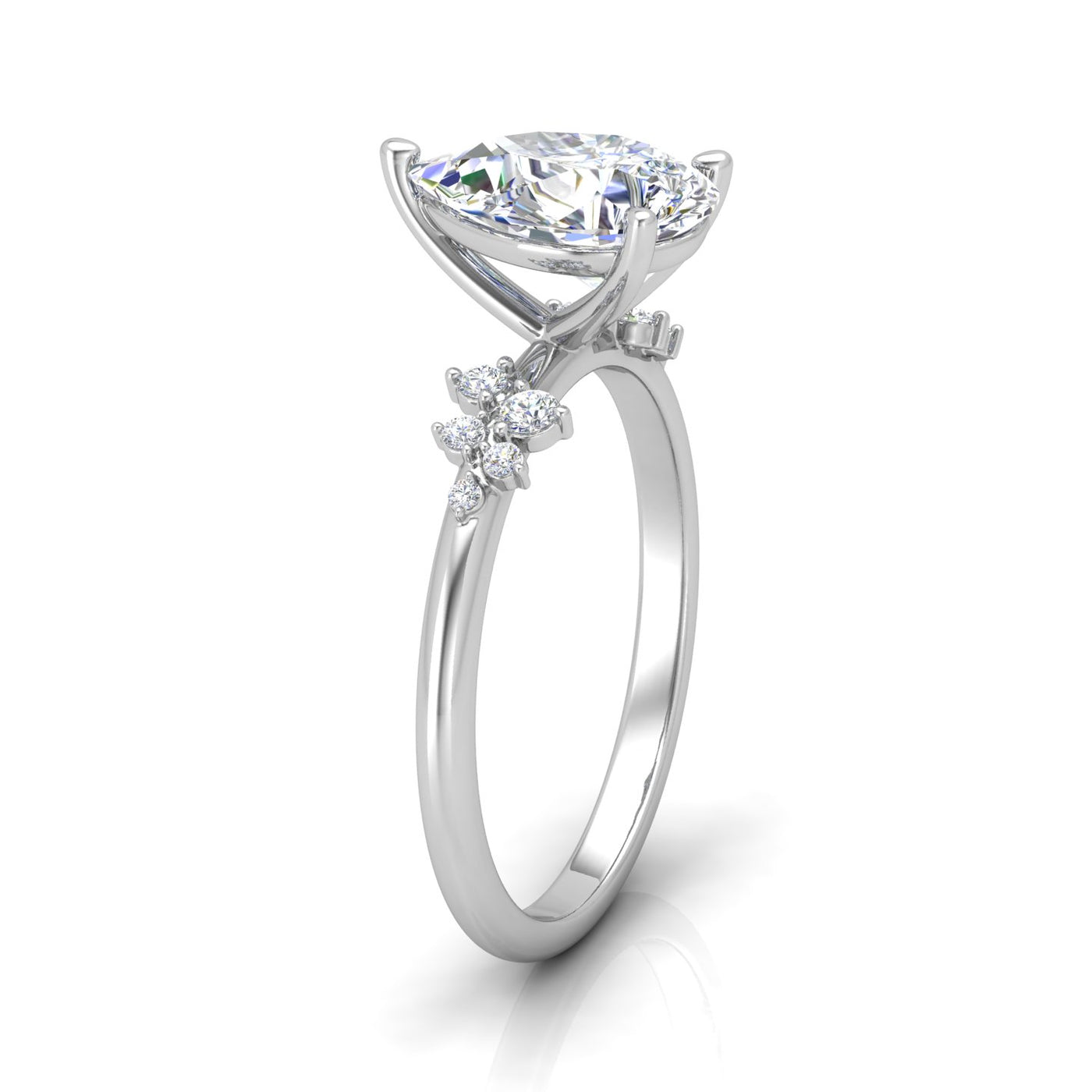 Jasmine Pear Diamond Engagement Ring