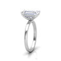 Classic Solitaire Hidden Halo Engagement Ring
