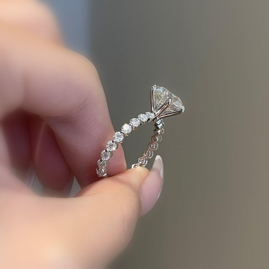 4.50CT IGI Certified Lab Grown Round Diamond Engagement Ring