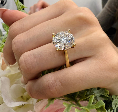 Clearance – 6.00Ct Round Lab Grown Diamond Solitaire Engagement Ring | IGI Certified