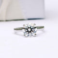Last Piece ! IGI Certified 5.00Ct Huge Lab Grown Round Diamond Solitaire Engagement Ring in Platinum
