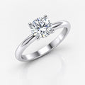IGI Certified 2.00Ct Classic Four Prong Solitaire Engagement Ring in Gold & Platinum