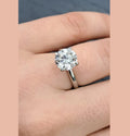 Clearance ! D/VS Classic Round Diamond Solitaire Engagement Ring in Platinum 2.00-3.00CT