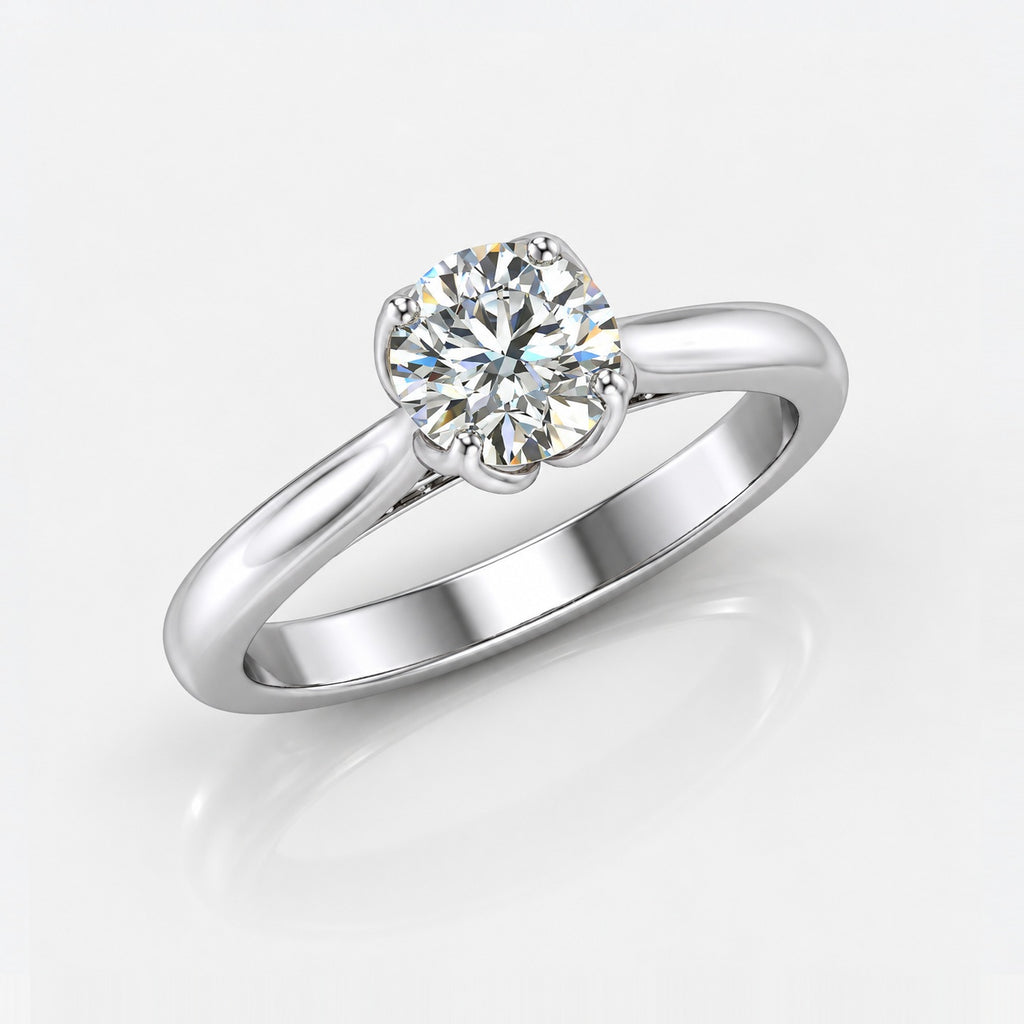 IGI Certified 2.00Ct Classic Four Prong Solitaire Engagement Ring in Gold & Platinum