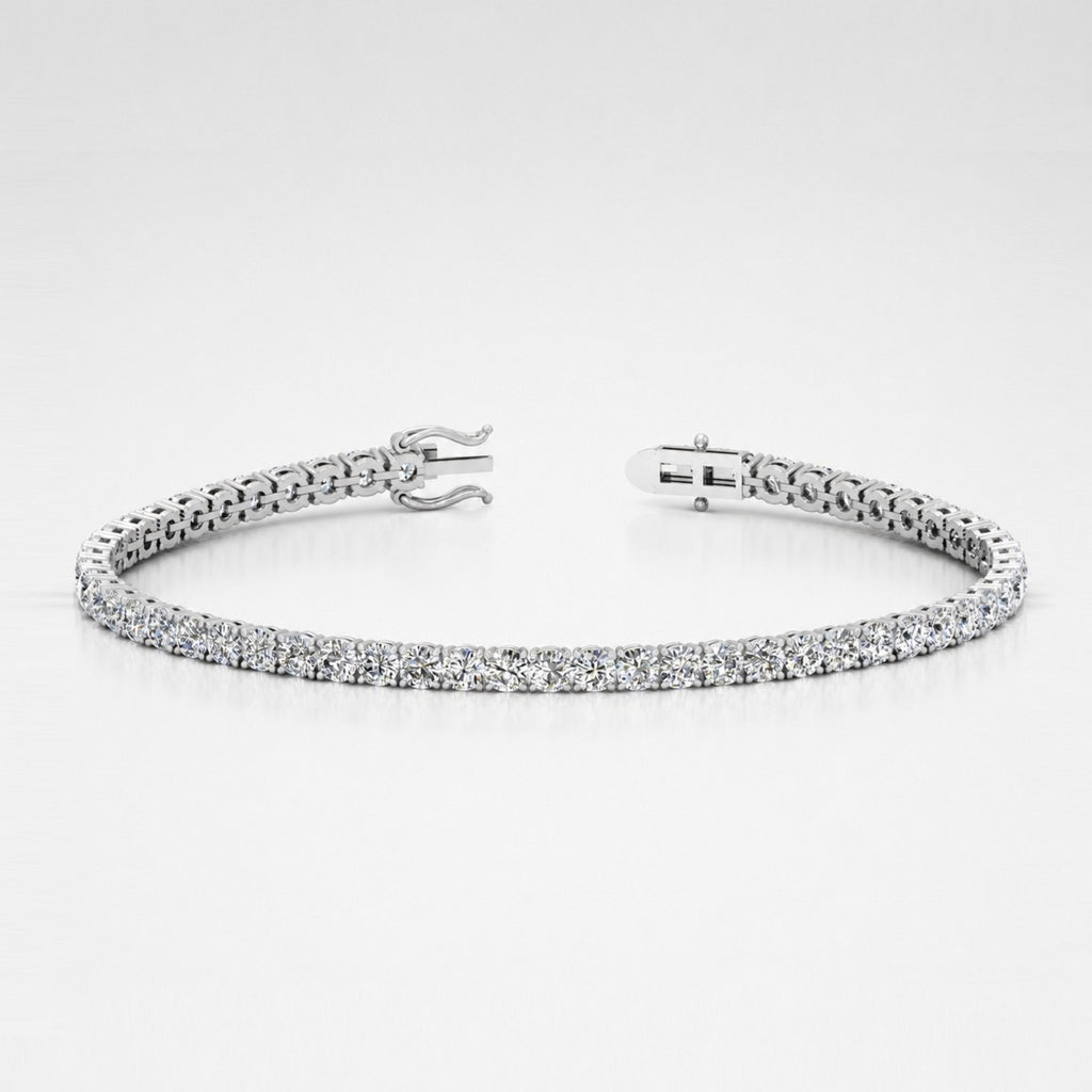Statement Round Diamond Tennis Bracelet (6.00ct TW) in 9k Gold