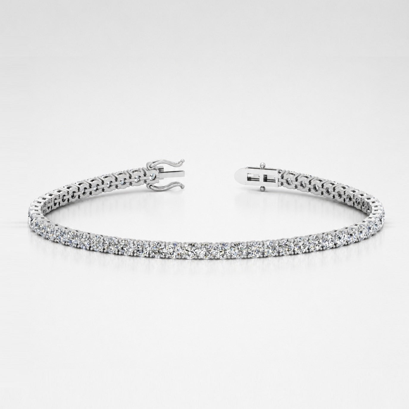 Statement Round Diamond Tennis Bracelet (6.00ct TW) in 9k Gold