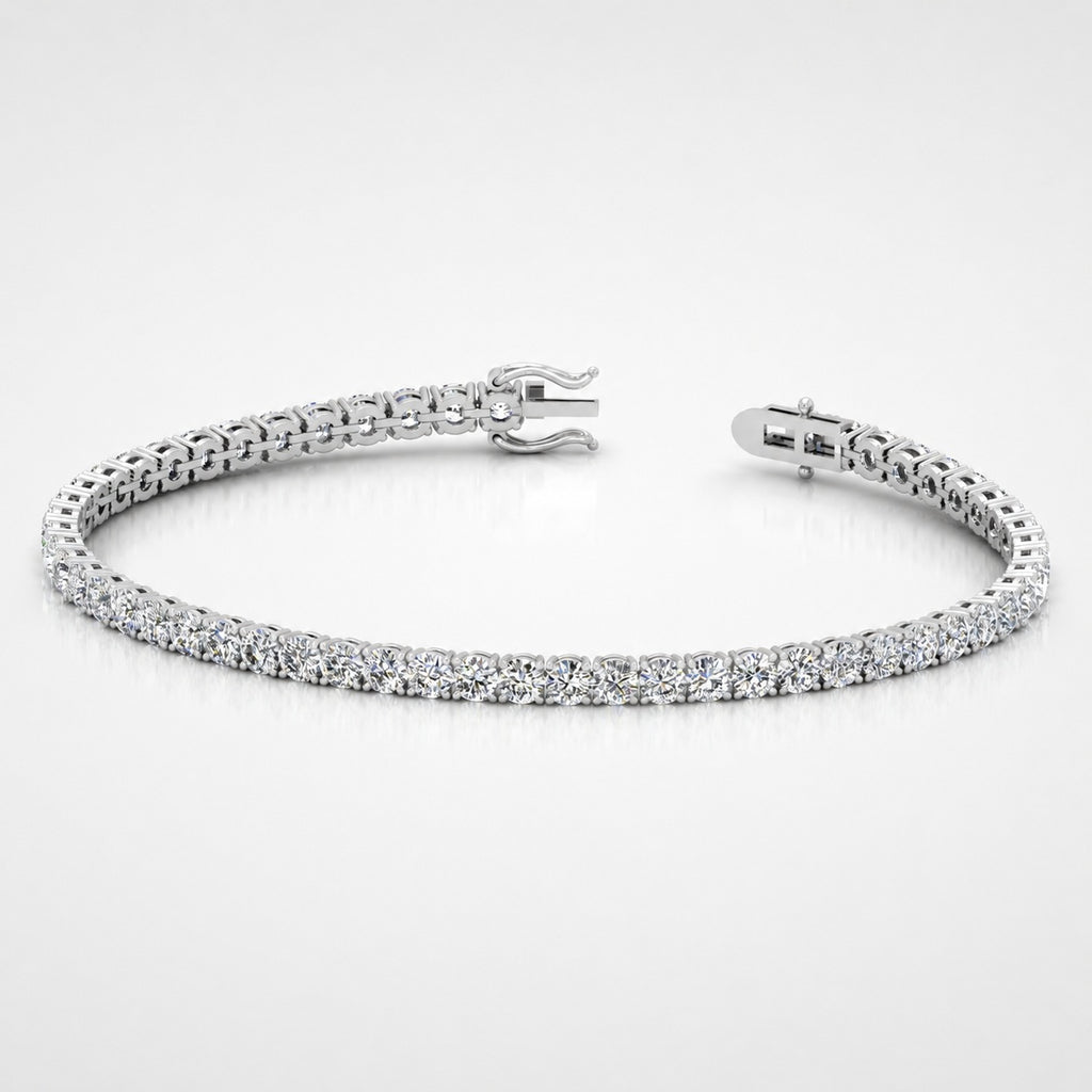 Statement Round Diamond Tennis Bracelet (6.00ct TW) in 9k Gold