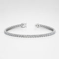 6.00ct Round Diamond Tennis Bracelet - Platinum / 18k White Gold