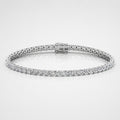 100% Natural 6.00 Carat Round Diamond F/VS Tennis Bracelet 950 Platinum