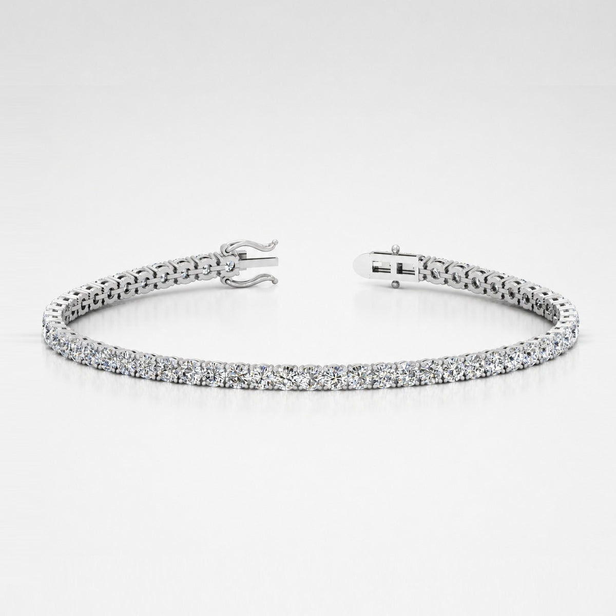 Round Diamond Tennis Bracelet Crafted in 9k Gold 2.00Ct - 5.00Ct