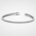 5.00ct Round Diamond Tennis Bracelet - 9K White Gold / 18K White Gold / Platinum