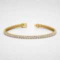 5.00ct Round Diamond Tennis Bracelet - 18k Yellow Gold