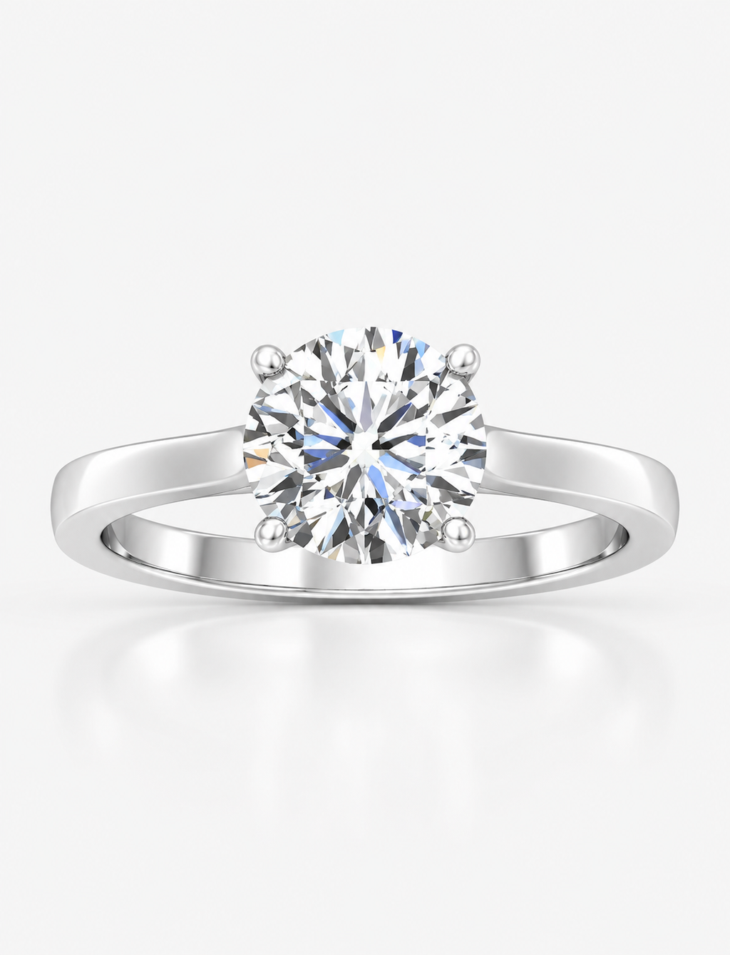 IGI Certified 2.00 Carat E/VS Round Solitaire Engagement Ring in Gold & Platinum