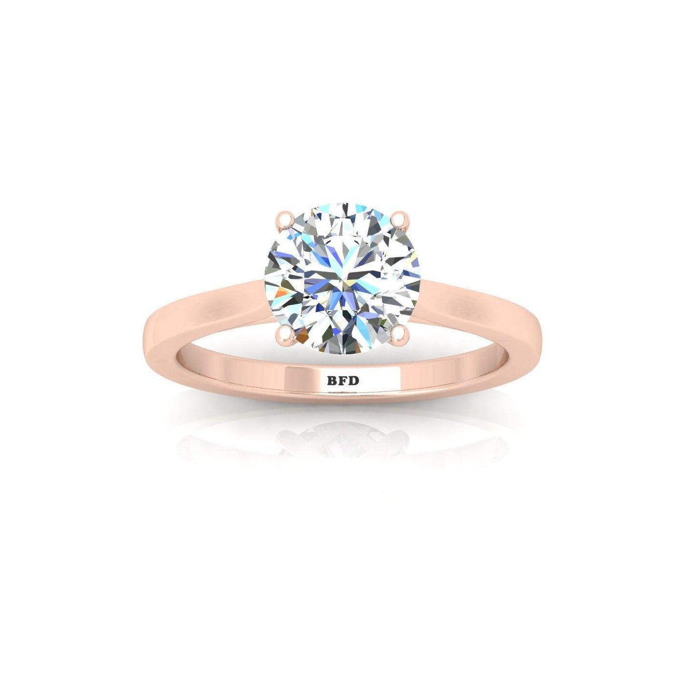 1.00CT E/VS  Certified Classic Round Diamond Solitaire Engagement Ring