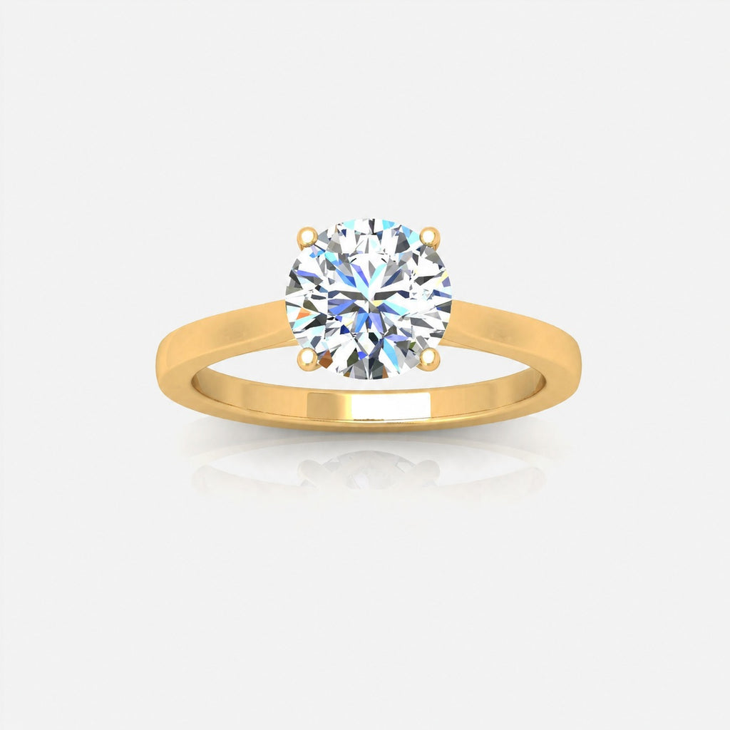 IGI Certified 2.00 Carat E/VS Round Solitaire Engagement Ring in Gold & Platinum
