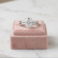 IGI Certified Oval Lab Grown Diamond Classic Solitaire Bridal Set Engagement Ring – E/VS