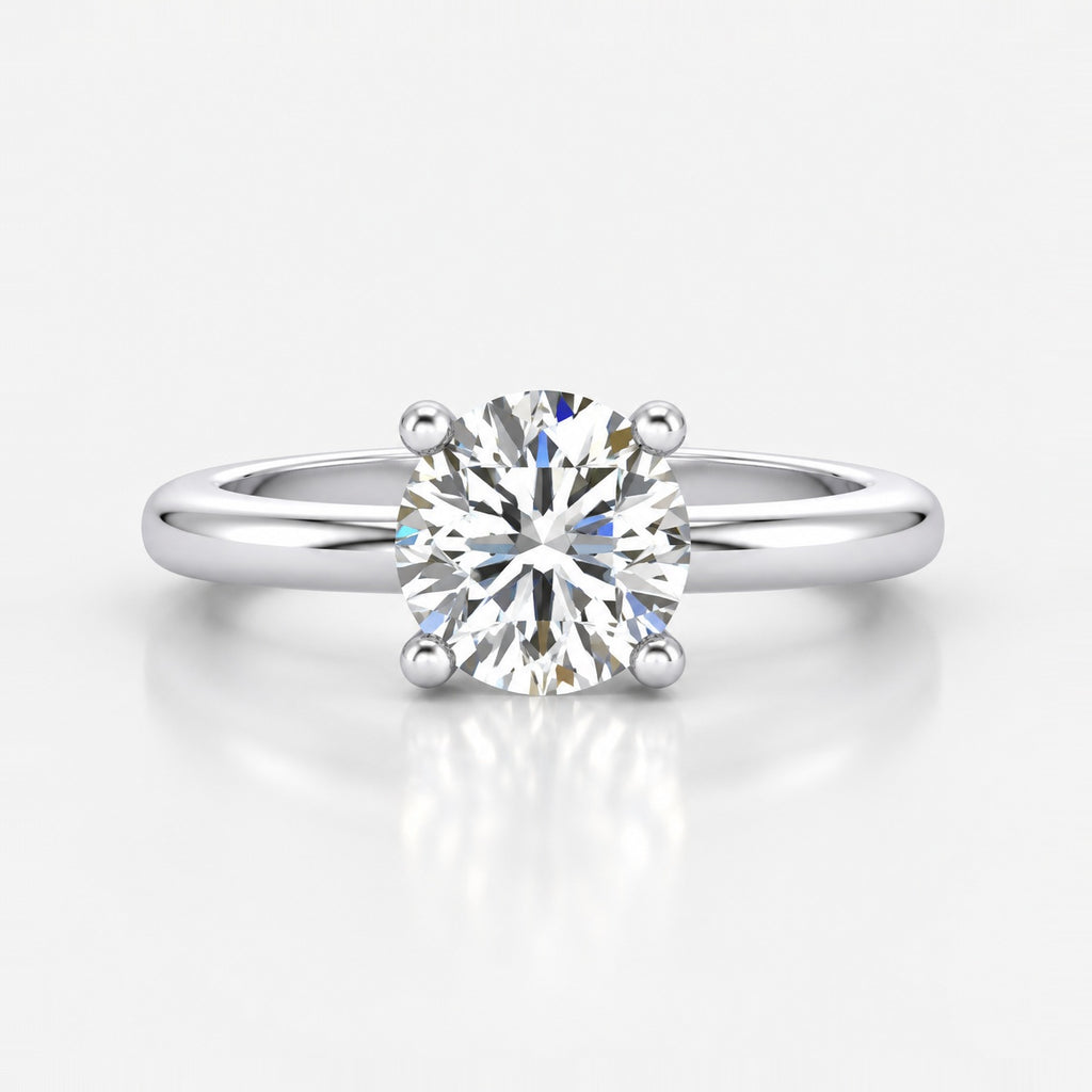 IGI Certified 2.00Ct Classic Four Prong Solitaire Engagement Ring in Gold & Platinum
