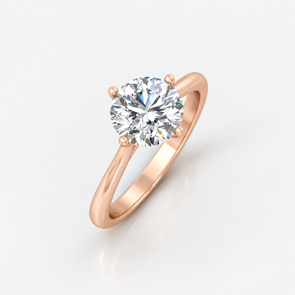 IGI Certified 1.00 Carat E/VS Round Solitaire Claw Set Engagement Ring in Gold & Platinum
