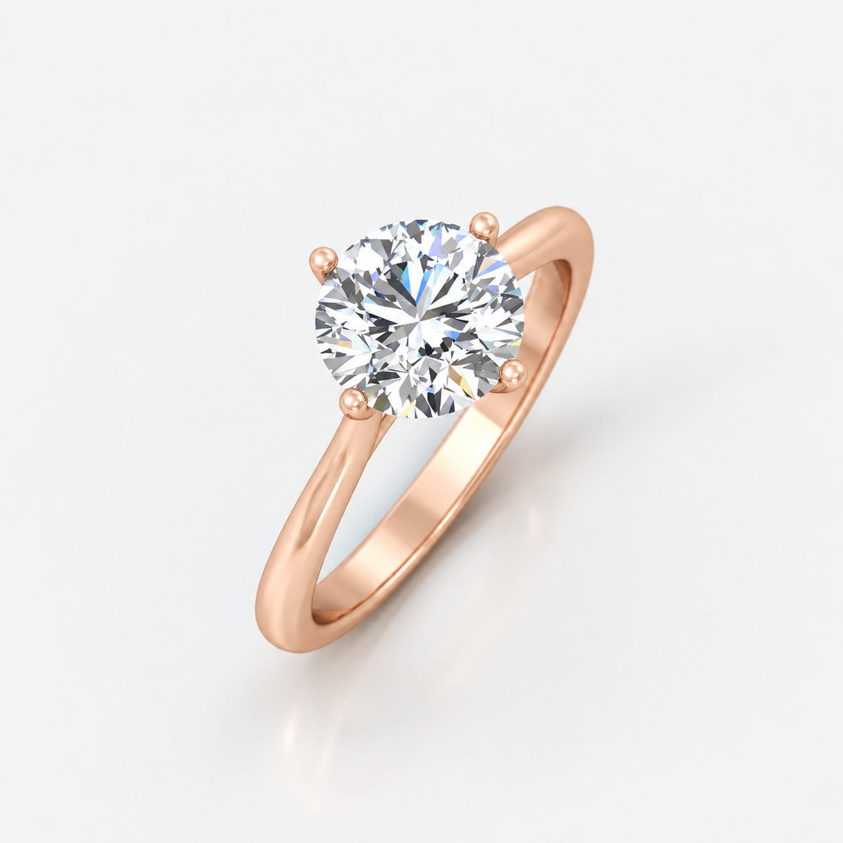 IGI Certified 1.00 Carat E/VS Round Solitaire Claw Set Engagement Ring in Gold & Platinum