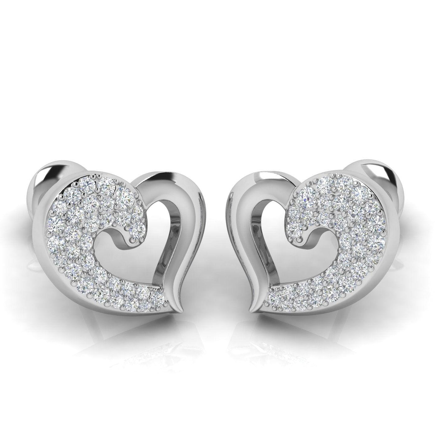 round diamond earrings