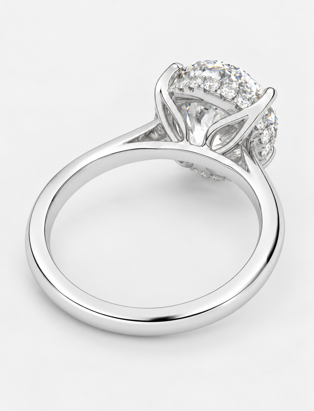 Round Diamond Engagement Ring Platinum Labgrown 3.15 Ct Solitaire