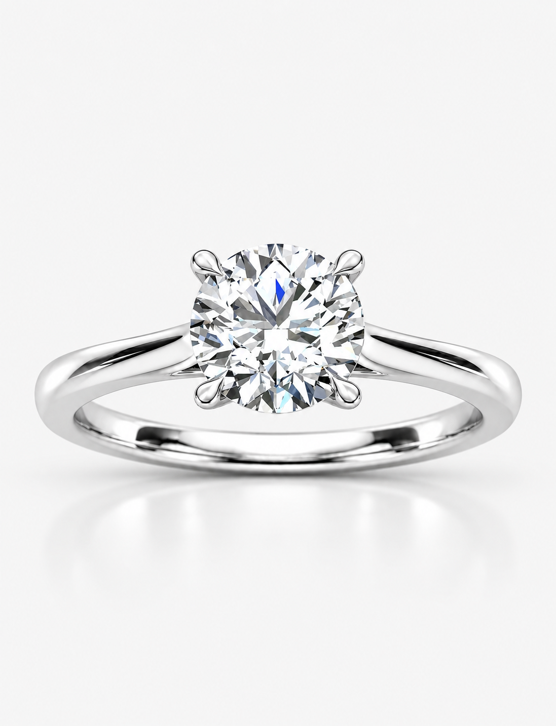 IGI CERTIFIED D/VVS Lab Grown Diamond Solitaire Engagement Ring