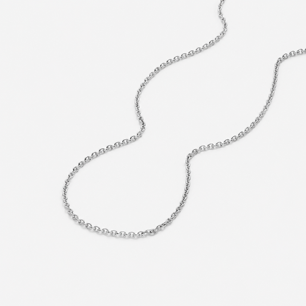 16 Inches Platinum Chain