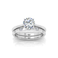 Certified Classic Round Diamond Solitaire Engagement Ring With Band 1.20Ct E/VS
