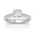 Certified Round Diamond Engagement Ring 2.00Carat E/VS