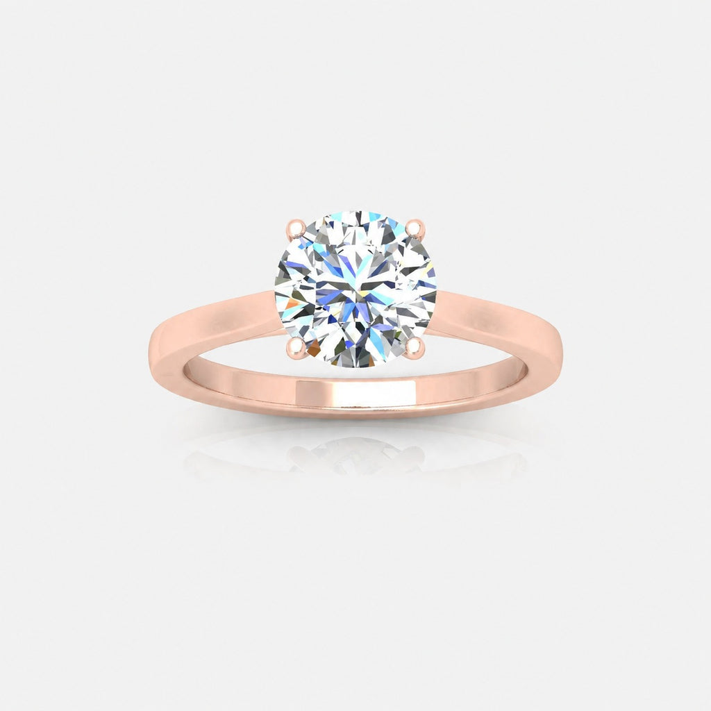 IGI Certified 2.00 Carat E/VS Round Solitaire Engagement Ring in Gold & Platinum