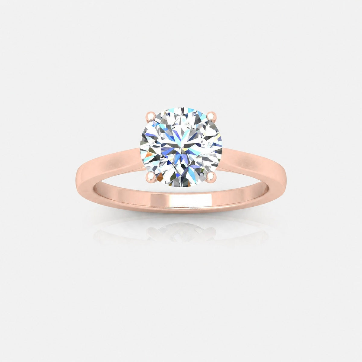 IGI Certified 2.00 Carat E/VS Round Solitaire Engagement Ring in Gold & Platinum