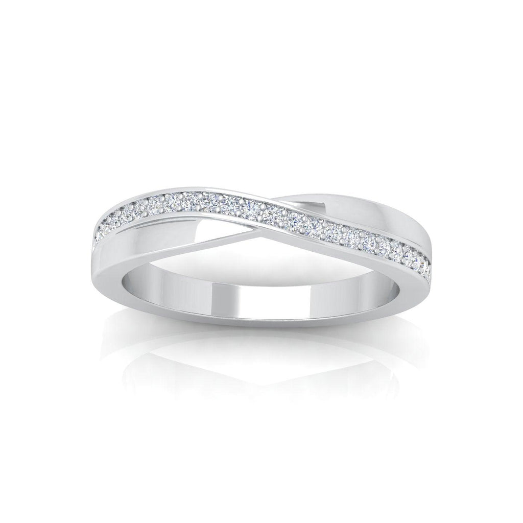 Round Diamond Half Eternity Ring