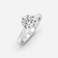 IGI Certified 1.00 Carat E/VS Round Solitaire Claw Set Engagement Ring in Gold & Platinum