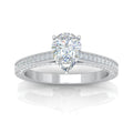 Certified Pear Diamond Engagement Ring 2.00Carat E/VS