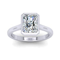 IGI Certified Radiant Diamond Solitaire Engagement Ring Platinum 1.00Ct-7.00Ct
