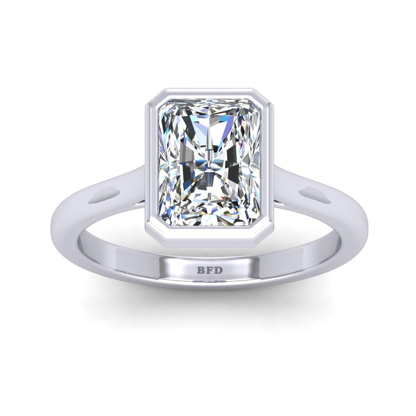 IGI Certified Radiant Diamond Solitaire Engagement Ring Platinum 1.00Ct-7.00Ct