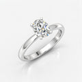 IGI Certified Oval Diamond 2.00Ct Solitaire Engagement Ring in Gold & Platinum