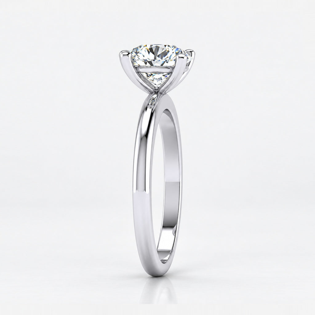 IGI Certified 2.00Ct Classic Four Prong Solitaire Engagement Ring in Gold & Platinum