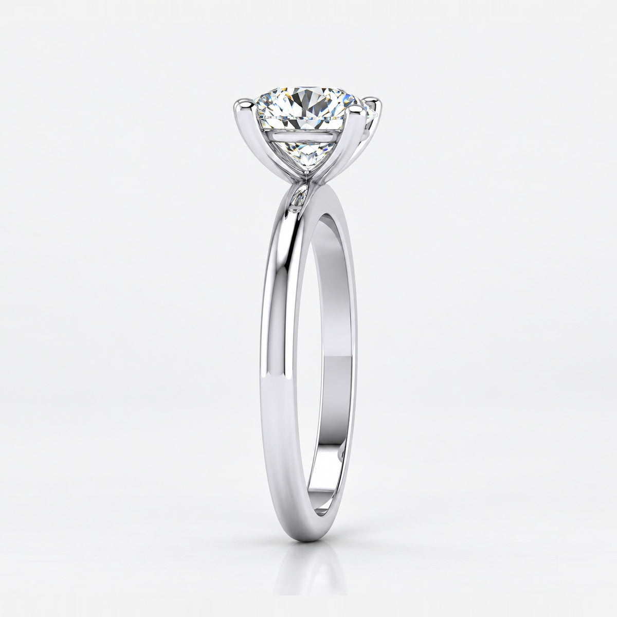IGI Certified 2.00Ct Classic Four Prong Solitaire Engagement Ring in Gold & Platinum