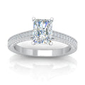 Certified Radiant Diamond Engagement Ring 2.00Carat E/VS