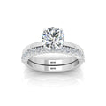 Certified Classic Round Diamond Solitaire Ring With Diamond Matching Band 1.50Ct E/VS