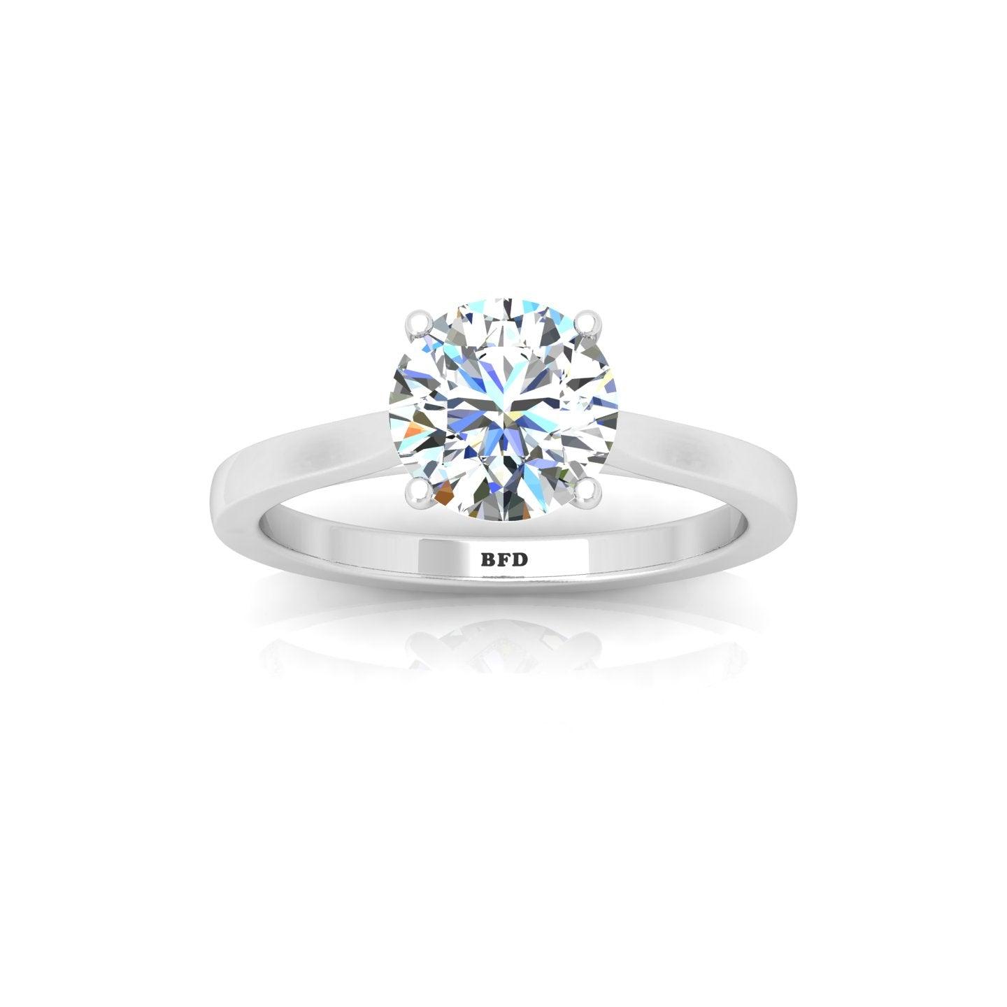 1.00CT E/VS  Certified Classic Round Diamond Solitaire Engagement Ring