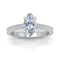 Certified Marquise Diamond Engagement Ring 2.00Carat E/VS