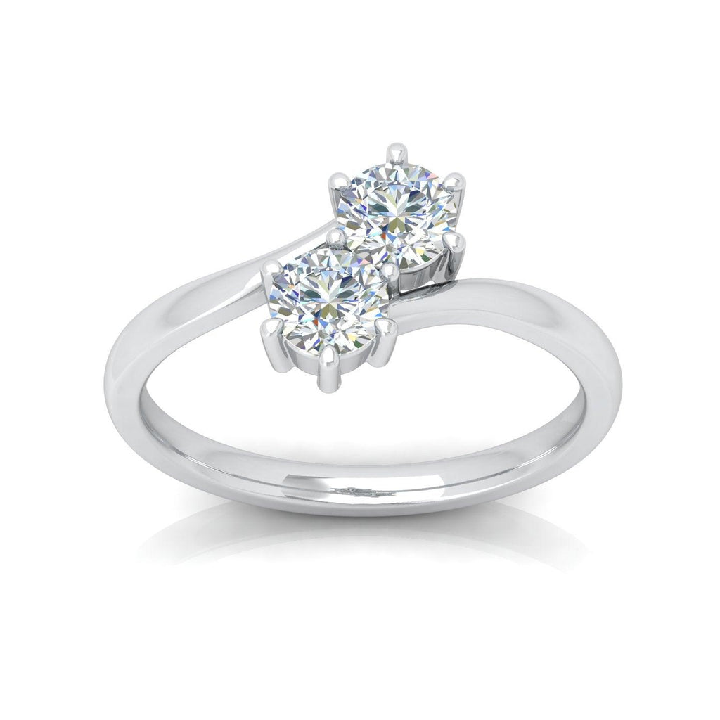 2.00 Carat D/VS IGI Certified Classic Round Diamond Solitaire Toi-Moi Engagement Ring - amadadiamonds