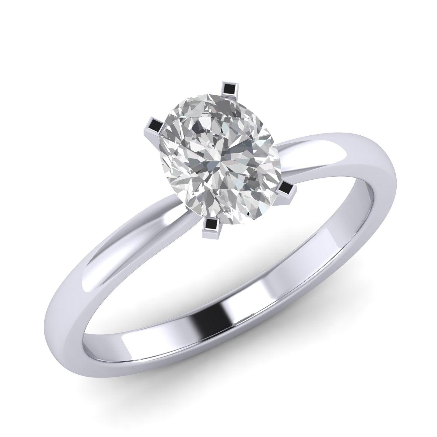 Last Piece ! 2.00 CT IGI Certified Diamond Oval Cut Solitaire Engagement Ring in Platinum