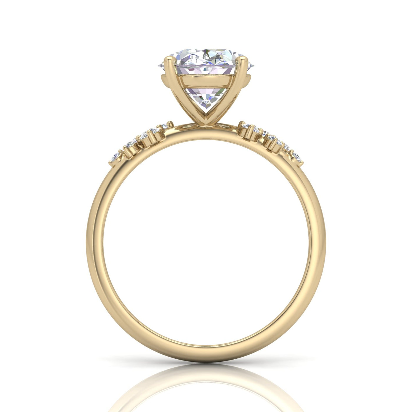 Jasmine Oval Diamond Engagement Ring