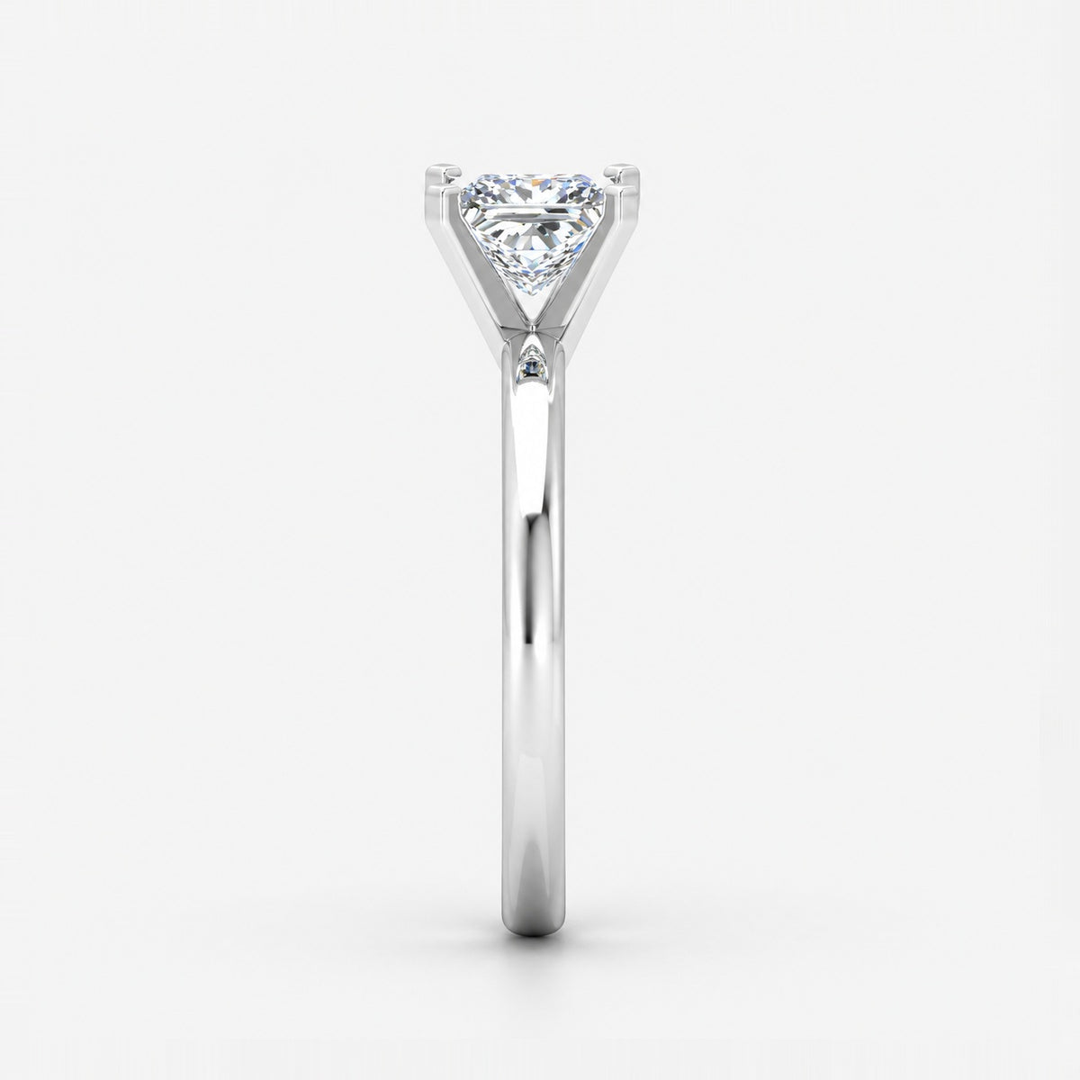 IGI Certified 2.00Ct Solitaire Engagement Women's Ring Princess Diamond in Gold & Platinum